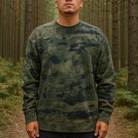 Levi's Men's Camo Crewneck Sweater - Picture 1 of 3